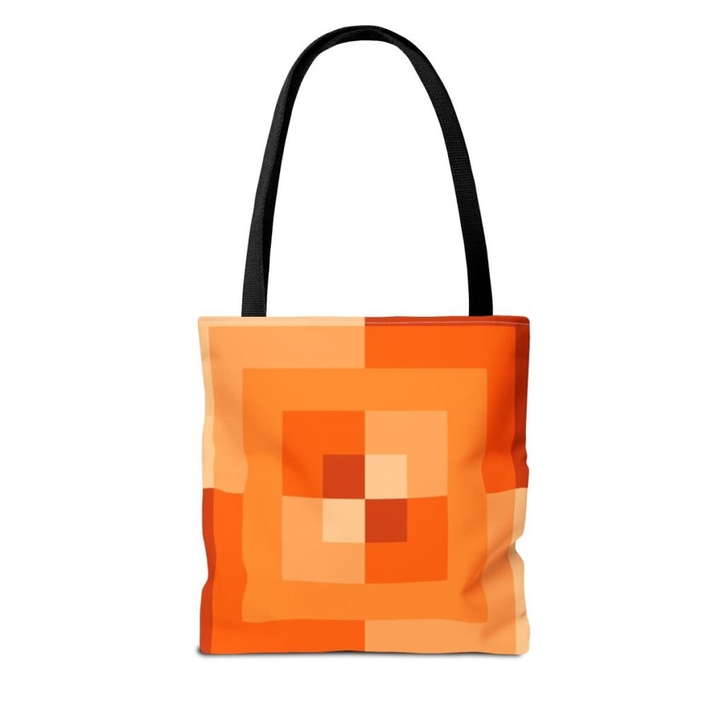 Tangerine Rush Labyrinth Tote Bag
