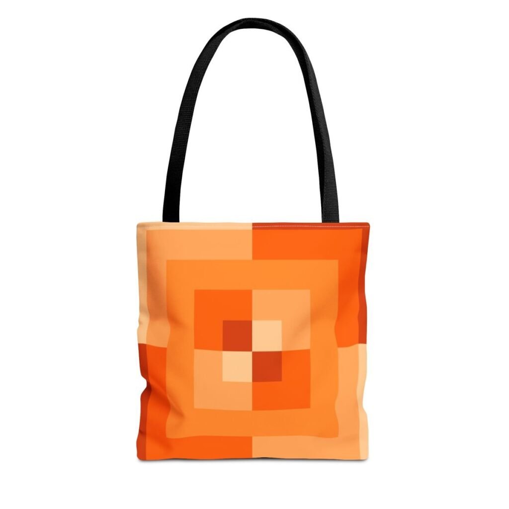 Tangerine Rush Labyrinth Tote Bag