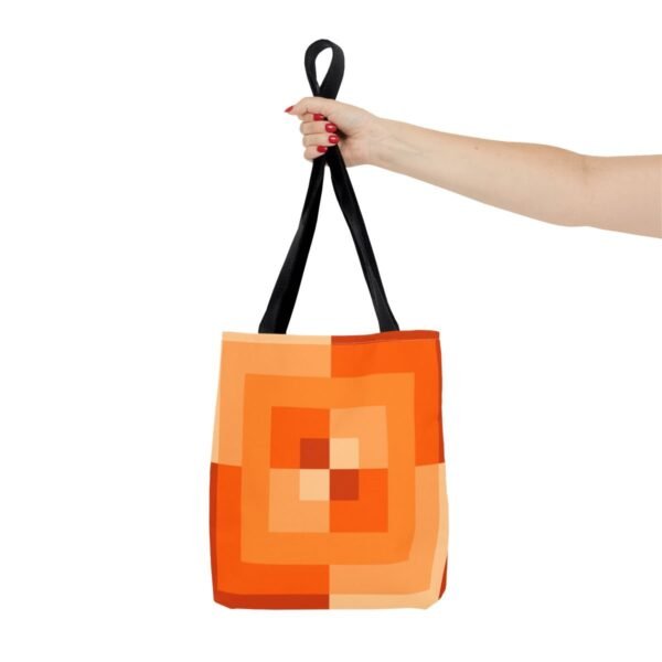Tangerine Rush Labyrinth Tote Bag - Image 4