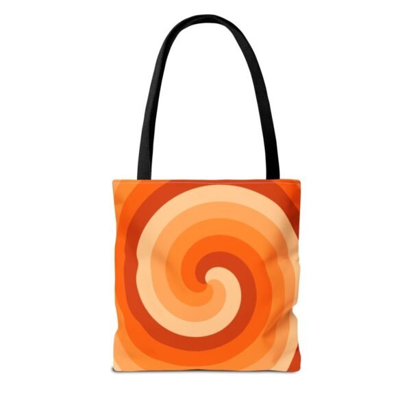 Tangerine Rush Spiral Tote Bag - Image 2