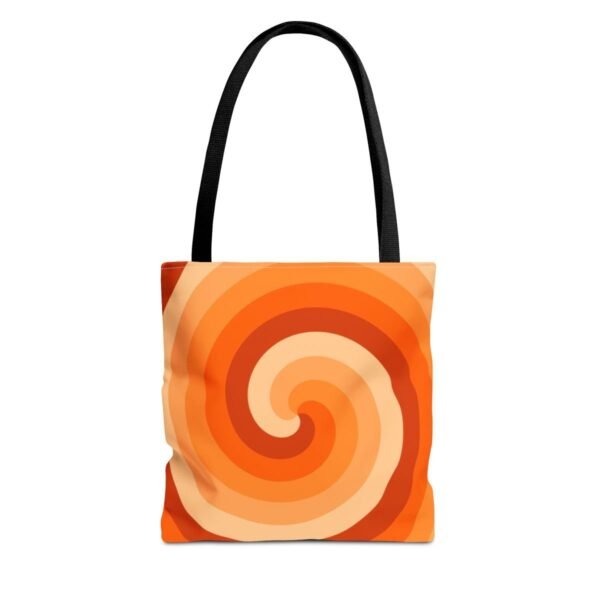 Tangerine Rush Spiral Tote Bag
