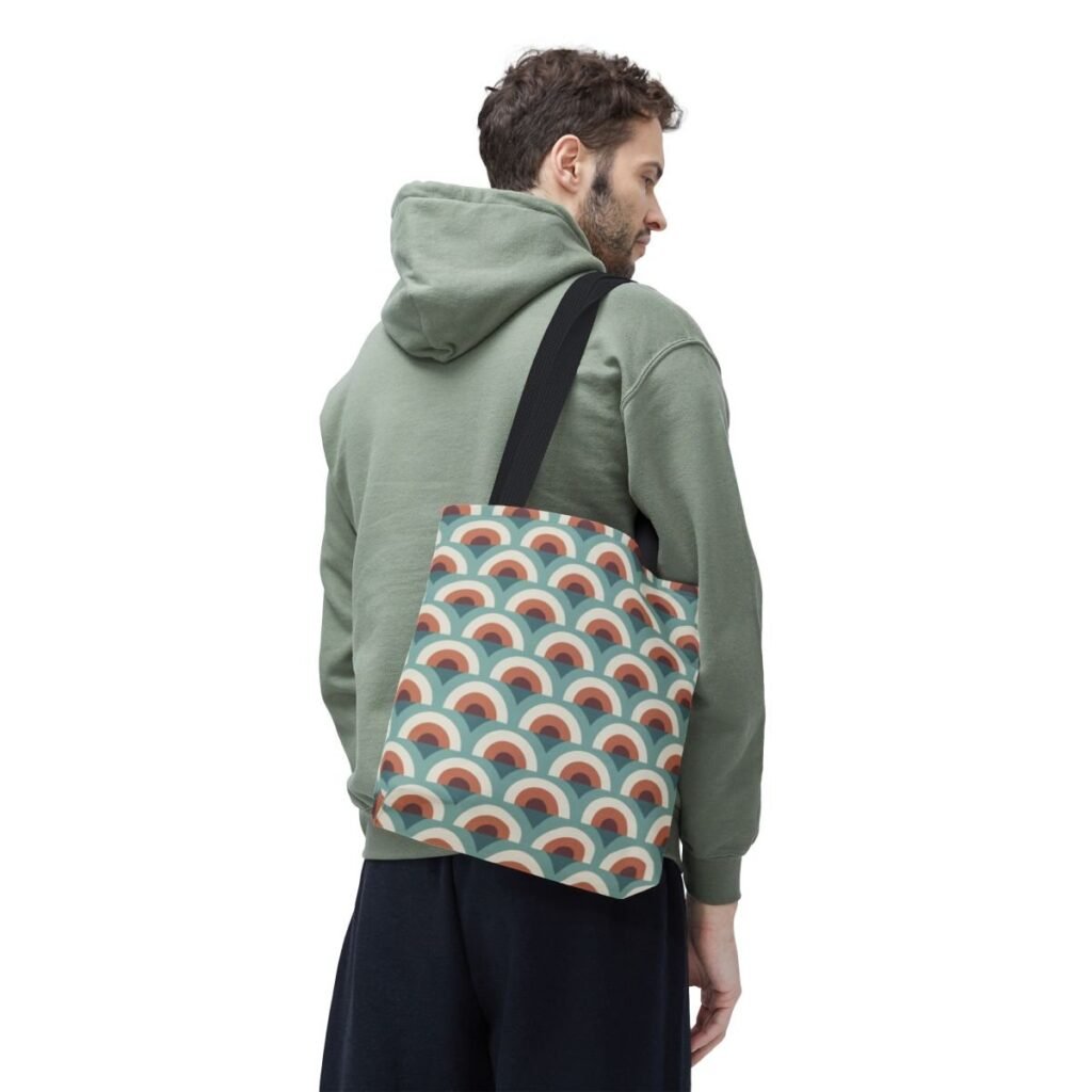 Terracotta Breeze Peacock Tote Bag