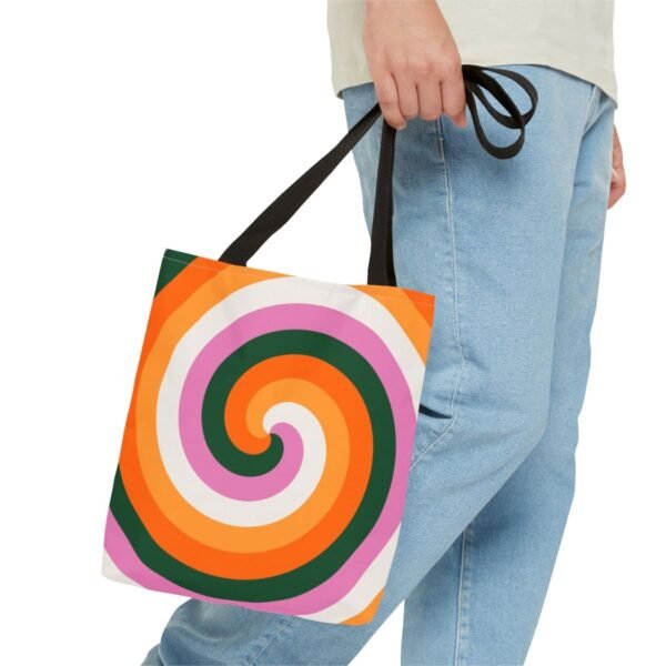 Tropic Bloom Spiral Tote Bag - Image 3