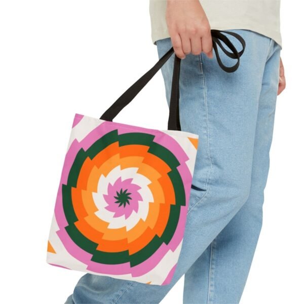 Tropic Bloom Vortex Tote Bag - Image 3
