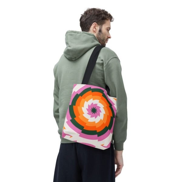 Tropic Bloom Vortex Tote Bag - Image 6