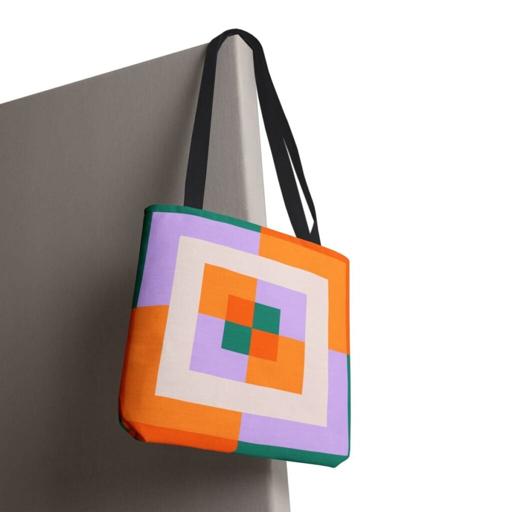 Tropical Twist Labyrinth Tote Bag
