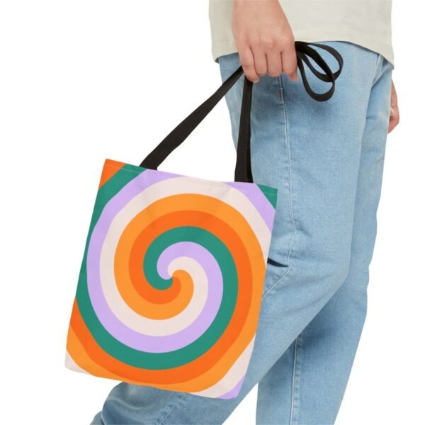 Tropical Twist Spiral Tote Bag - Image 3