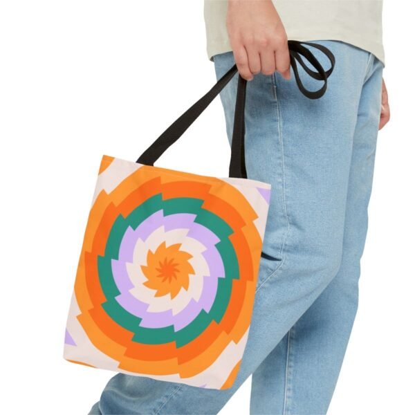 Tropical Twist Vortex Tote Bag - Image 3