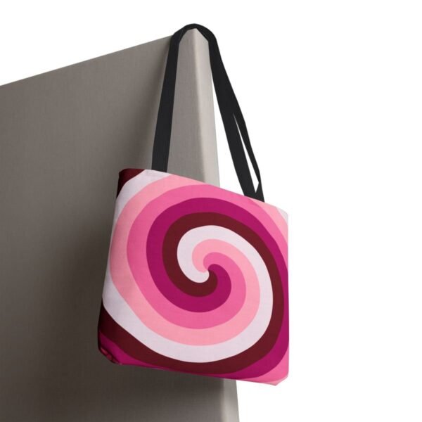 Velvet Rose Spiral Tote Bag - Image 8