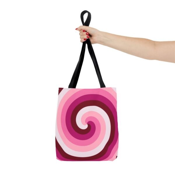 Velvet Rose Spiral Tote Bag - Image 4