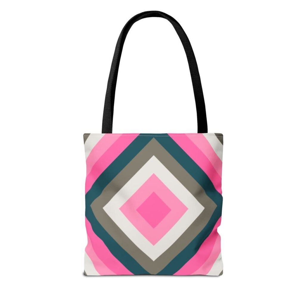 Vintage Rose Diamond Tote Bag