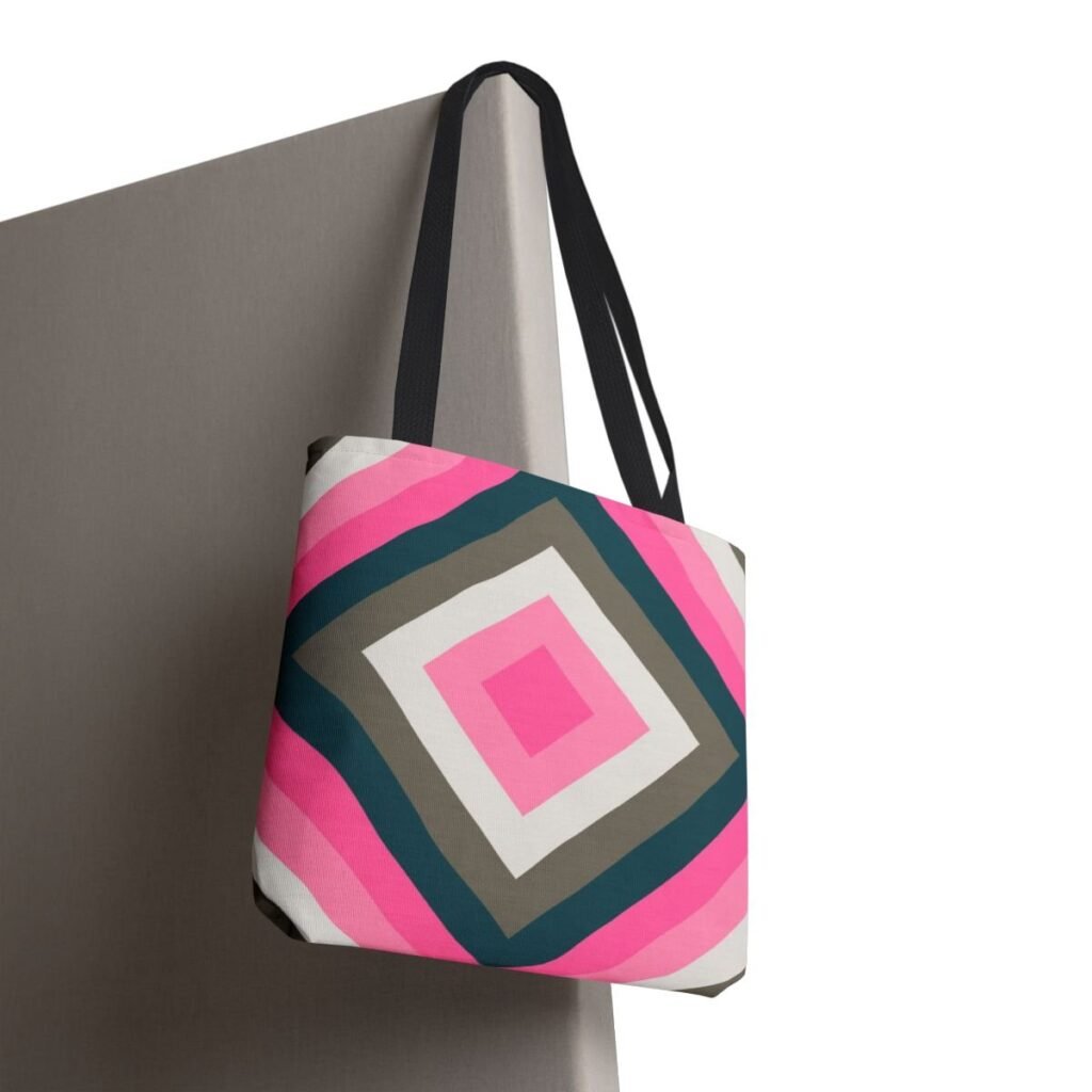 Vintage Rose Diamond Tote Bag