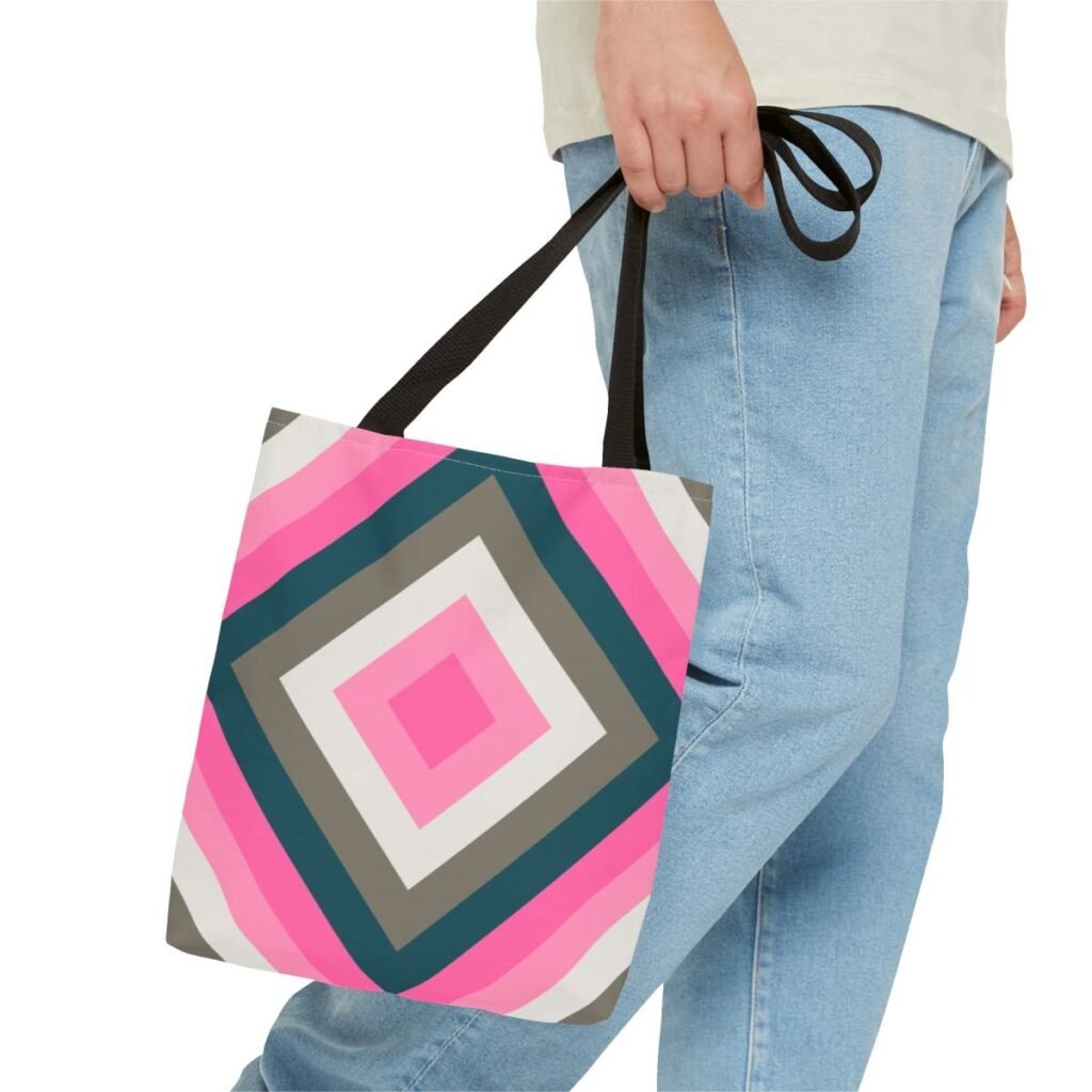 Vintage Rose Diamond Tote Bag