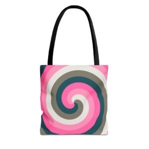 Vintage Rose Spiral Tote Bag