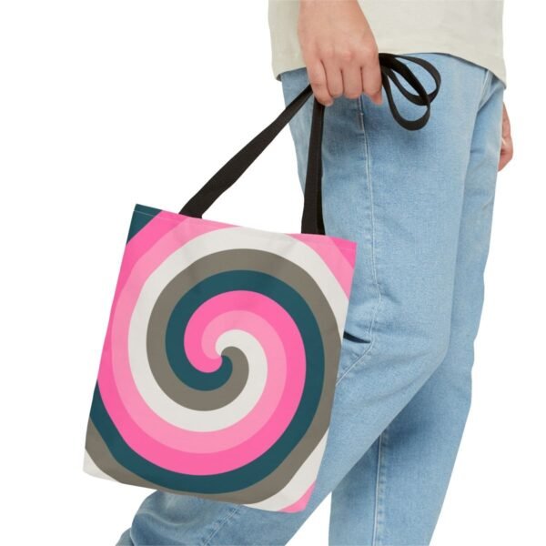 Vintage Rose Spiral Tote Bag - Image 3