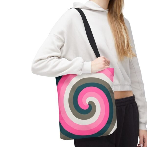 Vintage Rose Spiral Tote Bag - Image 7
