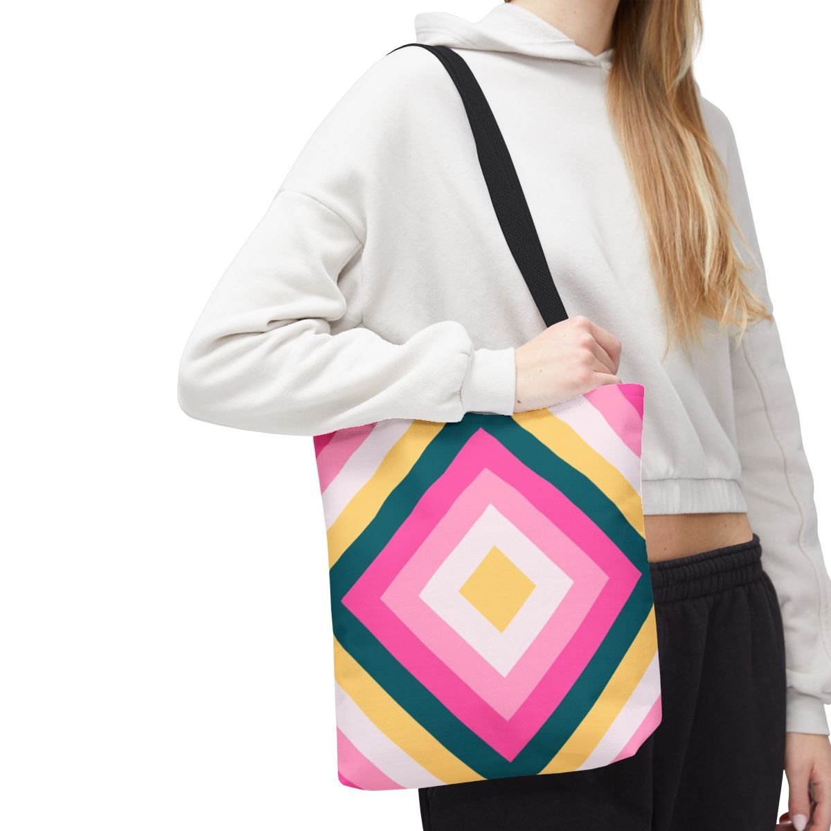 Warm Honey Diamond Tote Bag - Image 7