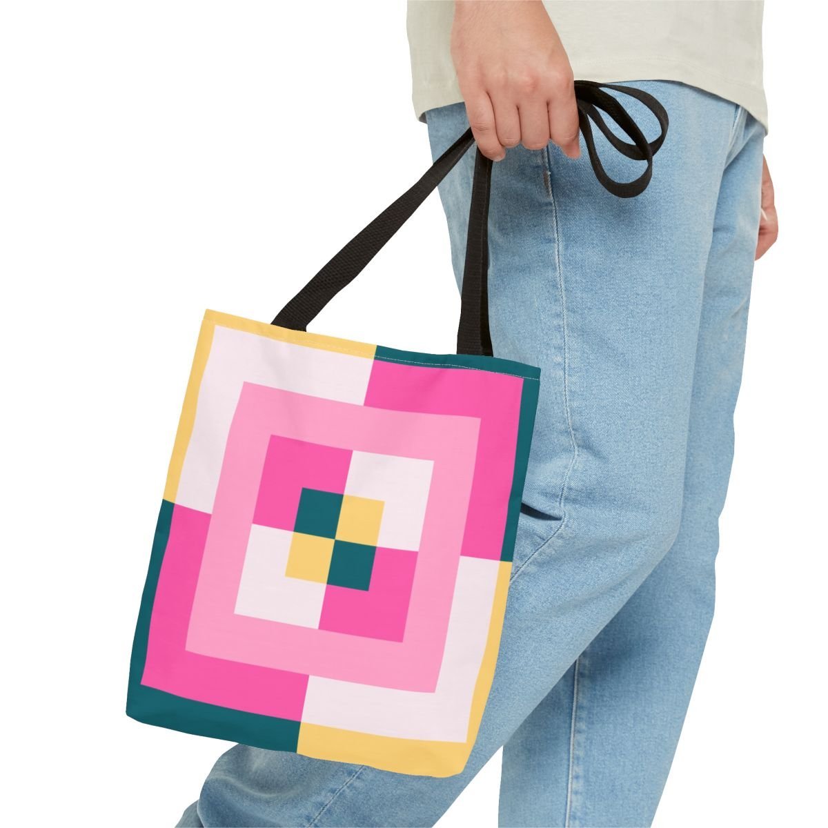 Warm Honey Labyrinth Tote Bag - Image 3