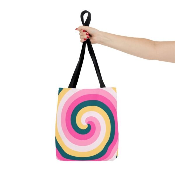 Warm Honey Spiral Tote Bag - Image 4