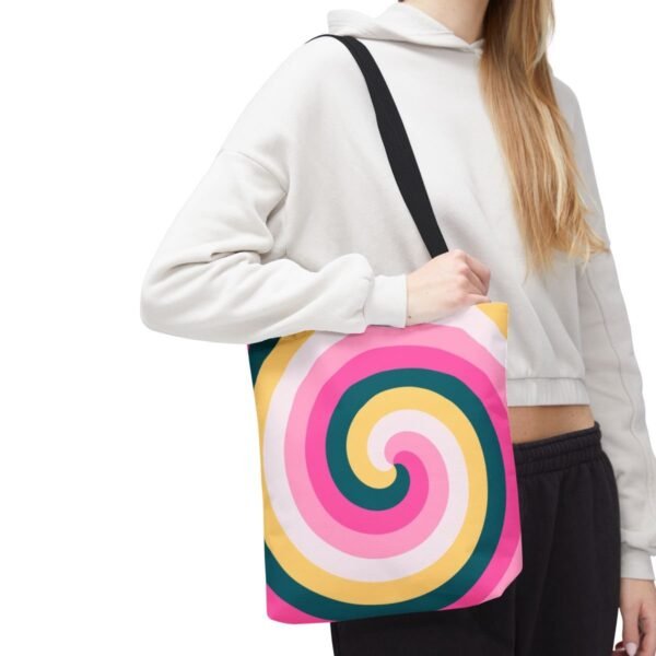 Warm Honey Spiral Tote Bag - Image 7