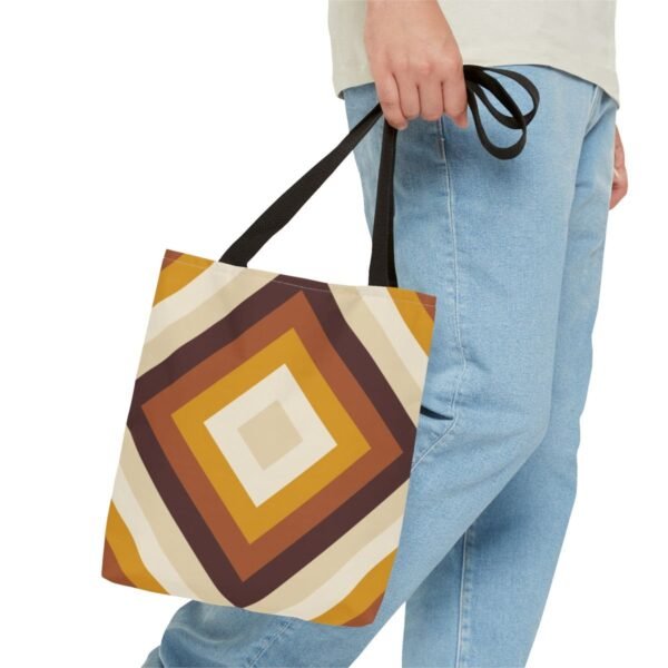 Wheat Whisper Diamond Tote Bag - Image 3