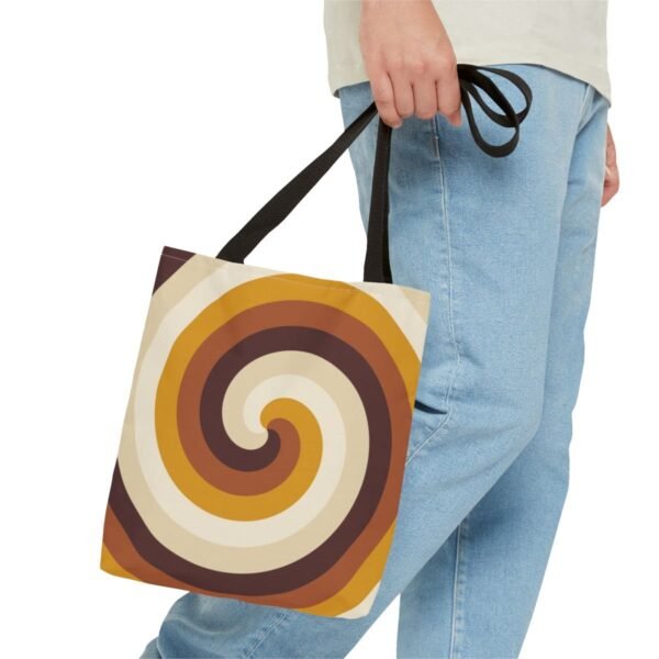 Wheat Whisper Spiral Tote Bag - Image 3
