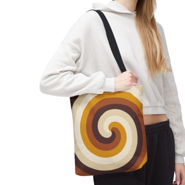 Wheat Whisper Spiral Tote Bag - Image 7