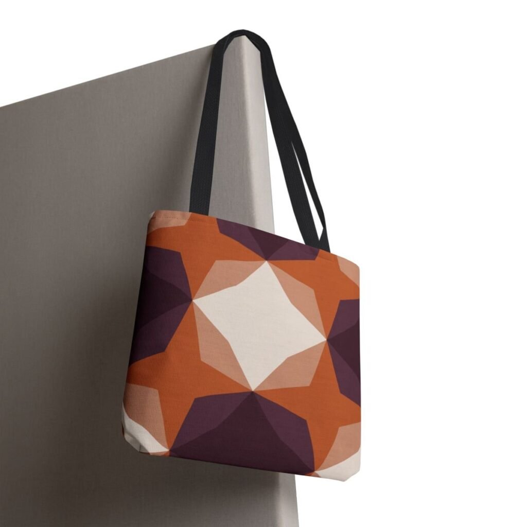 Wine Cellar Diamond Motif Tote Bag