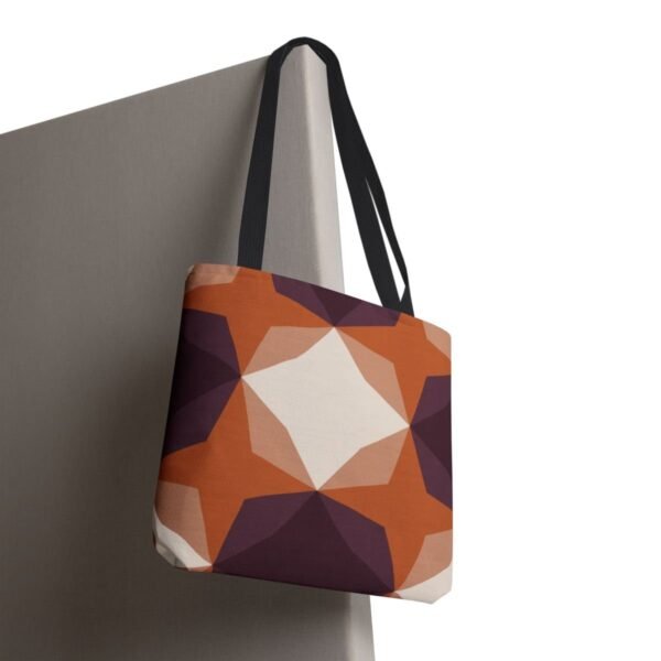 Wine Cellar Diamond Motif Tote Bag - Image 8