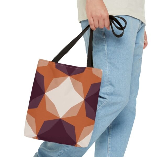 Wine Cellar Diamond Motif Tote Bag - Image 3