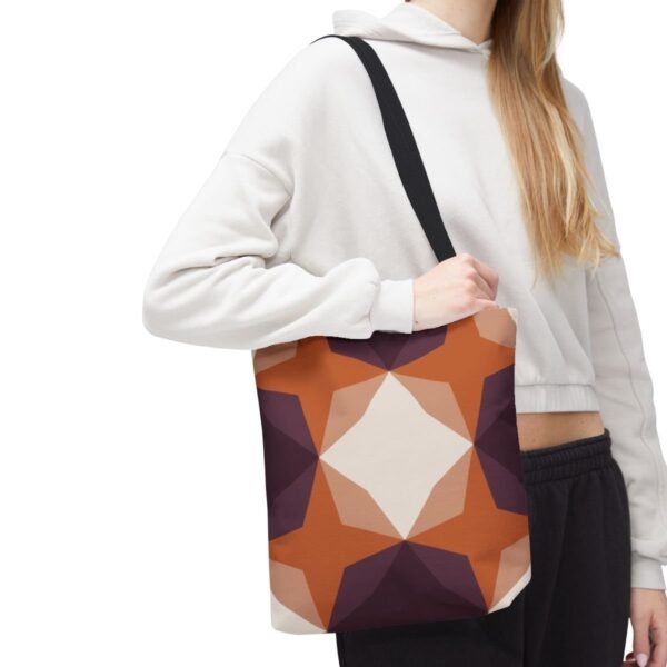 Wine Cellar Diamond Motif Tote Bag - Image 7