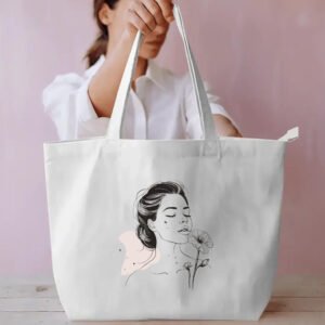 Girl Silhouette 1 Everyday Large Tote Bag