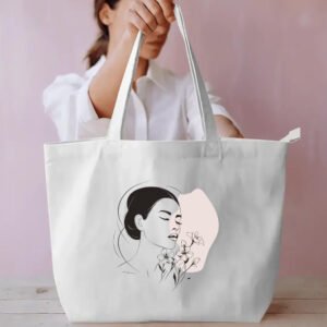Girl Silhouette 2 Everyday Large Tote Bag