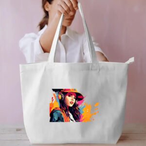 Graffitti Woman Everyday Large Tote Bag