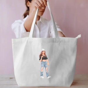 Fashion Girl 4 Everyday Large Tote Bag