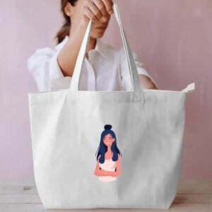 Young Woman Everyday Large Tote Bag