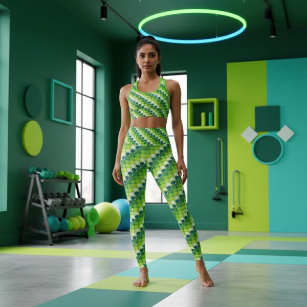 Dream in Color Polka Grid AOP Gym Leggings - Image 7