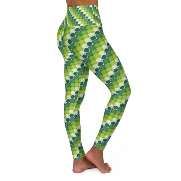Dream in Color Polka Grid AOP Gym Leggings - Image 3
