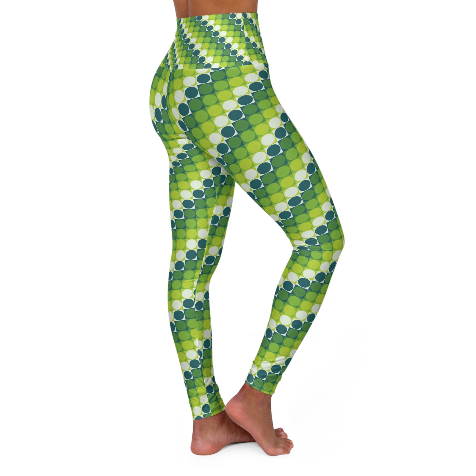 Dream in Color Polka Grid AOP Gym Leggings - Image 3