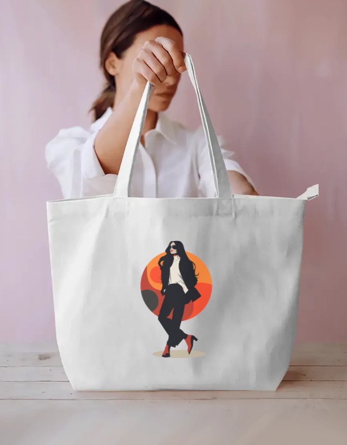 Fashion Model Everyday Large Tote Bag - Image 3