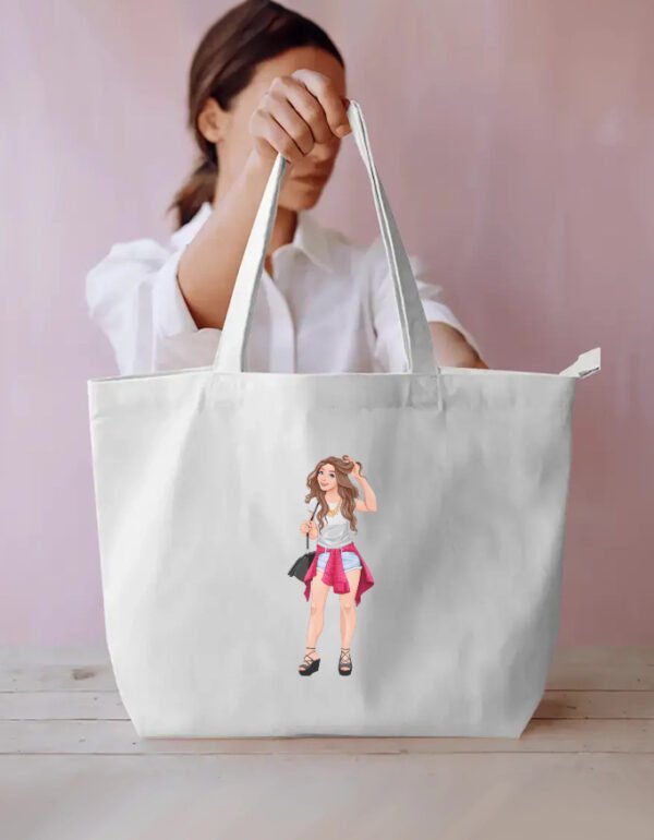 Fashion Girl 1 Everyday Large Tote Bag - Image 2