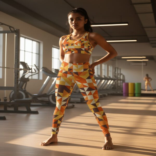 Pumpkin Fade SS AOP Gym Leggings - Image 2