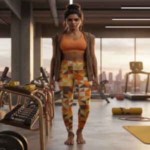Pumpkin Fade SS AOP Gym Leggings
