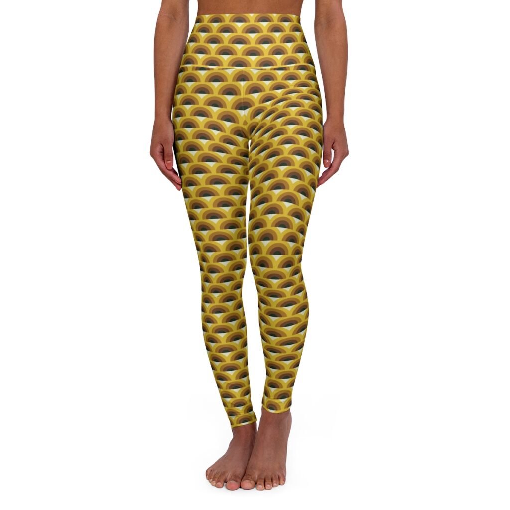 Forest Bark Peacock Gym Leggings