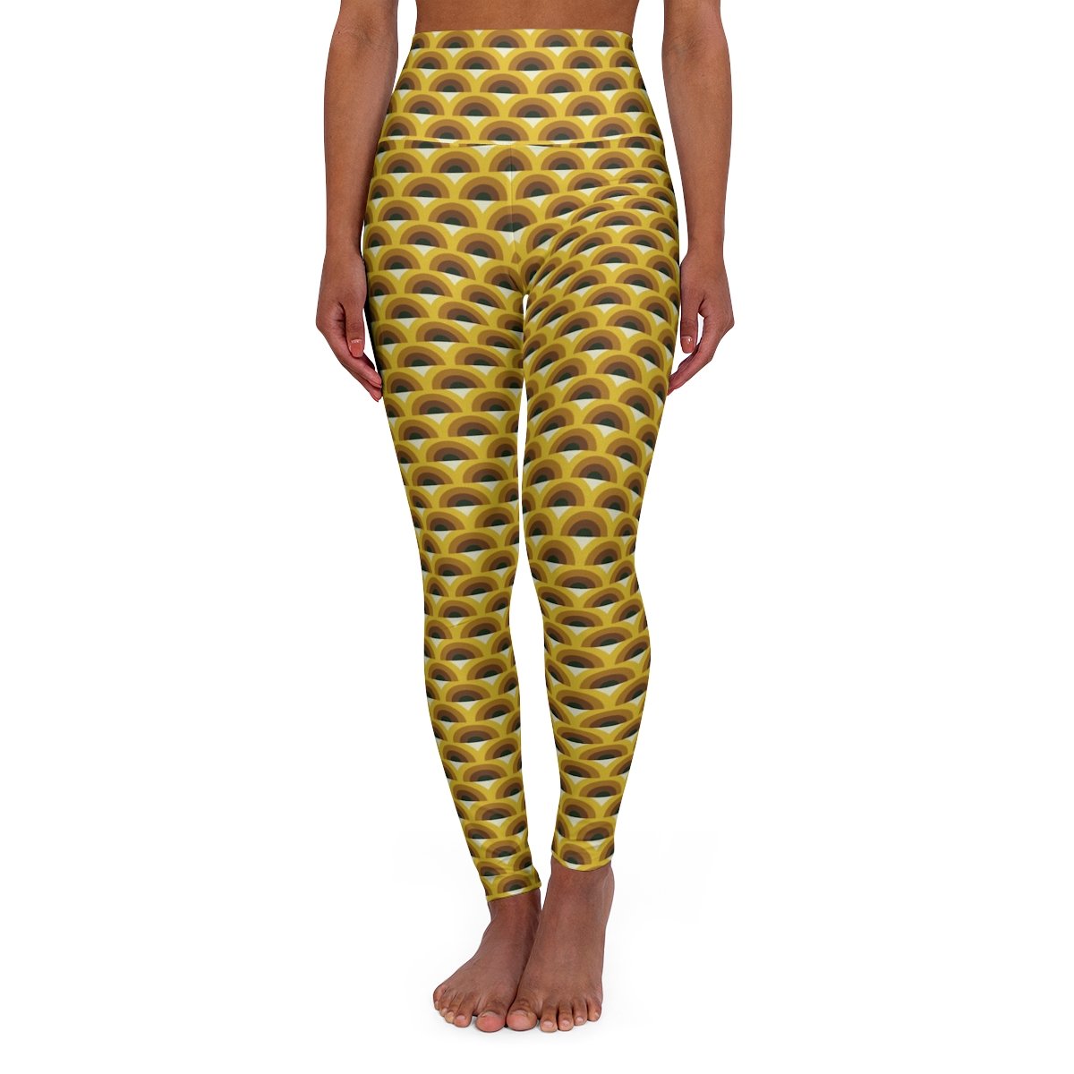 Forest Bark Peacock Gym Leggings - Image 5