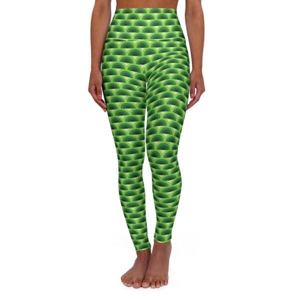 Fresh Sprout Peacock Feather Gym Leggings