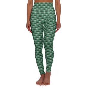 Misty Forest Peacock Feather Gym Leggings
