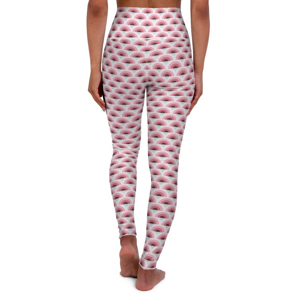Sakura Blossom Peacock Feather Gym Leggings