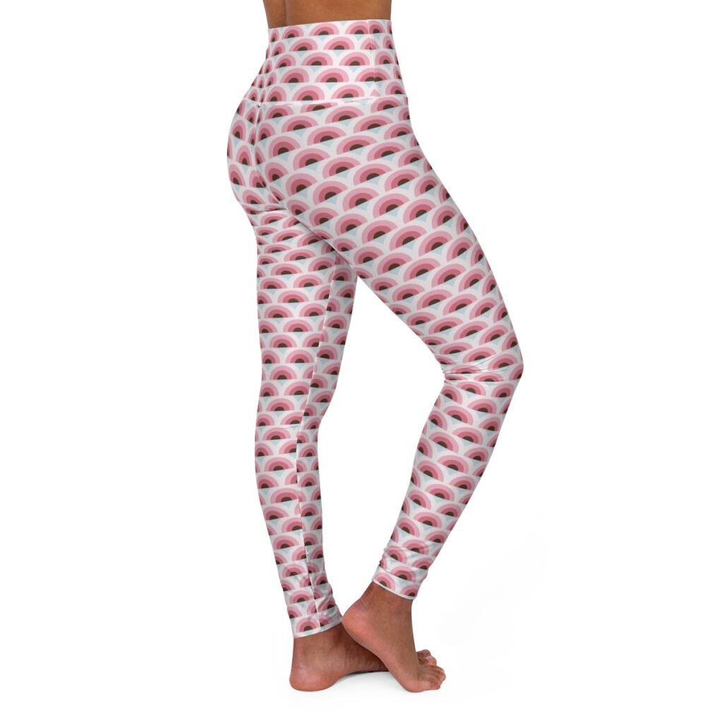 Sakura Blossom Peacock Feather Gym Leggings
