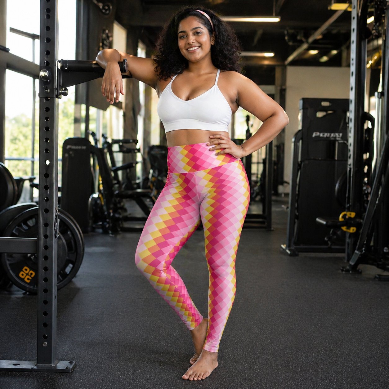 Bubblegum Sunrise GT Gym Leggings - Image 1